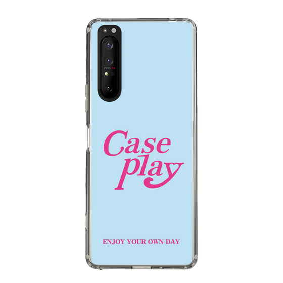 Slim Protection Case［ Original - ENJOY YOUR OWN DAY - Light Blue ］