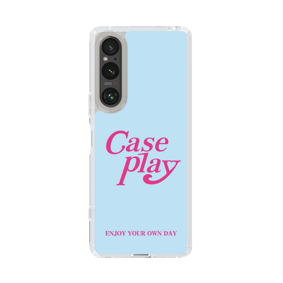 Slim Protection Case［ Original - ENJOY YOUR OWN DAY - Light Blue ］