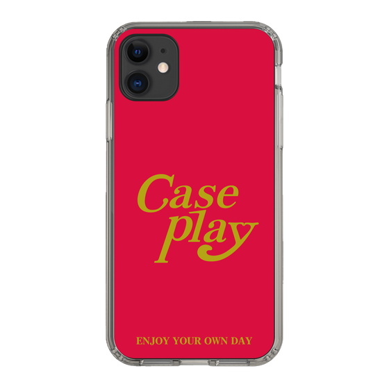 Slim Protection Case［ Original - ENJOY YOUR OWN DAY - Red ］