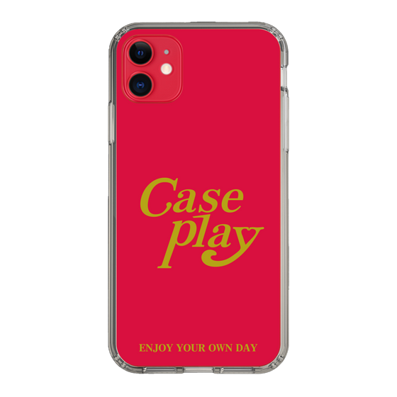 Slim Protection Case［ Original - ENJOY YOUR OWN DAY - Red ］