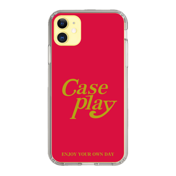 Slim Protection Case［ Original - ENJOY YOUR OWN DAY - Red ］