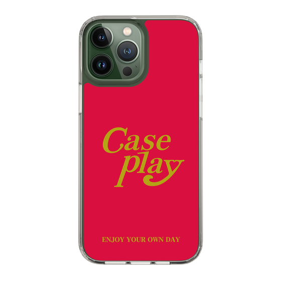Slim Protection Case［ Original - ENJOY YOUR OWN DAY - Red ］