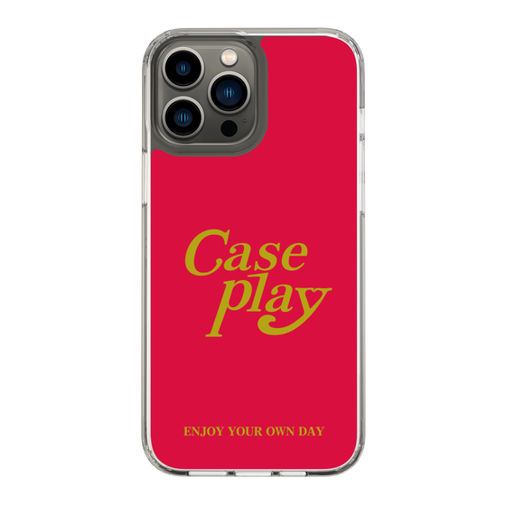 Slim Protection Case［ Original - ENJOY YOUR OWN DAY - Red ］