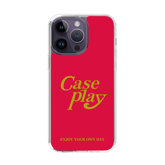 Slim Protection Case［ Original - ENJOY YOUR OWN DAY - Red ］
