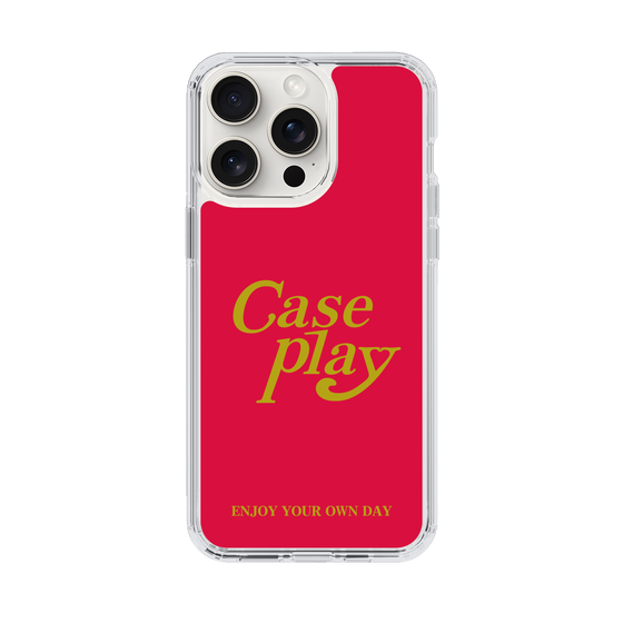 Slim Protection Case［ Original - ENJOY YOUR OWN DAY - Red ］