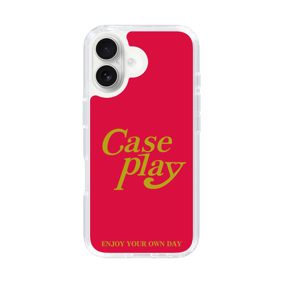 Slim Protection Case［ Original - ENJOY YOUR OWN DAY - Red ］