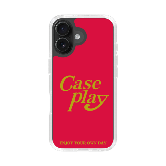 Slim Protection Case［ Original - ENJOY YOUR OWN DAY - Red ］