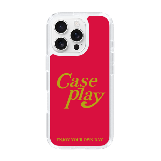 Slim Protection Case［ Original - ENJOY YOUR OWN DAY - Red ］