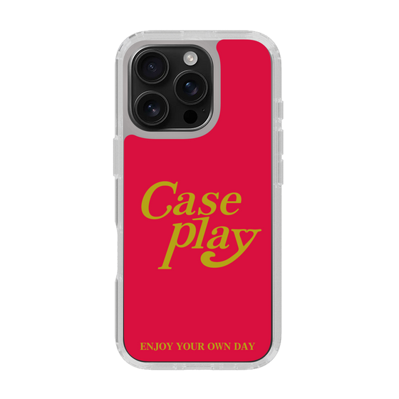 Slim Protection Case［ Original - ENJOY YOUR OWN DAY - Red ］