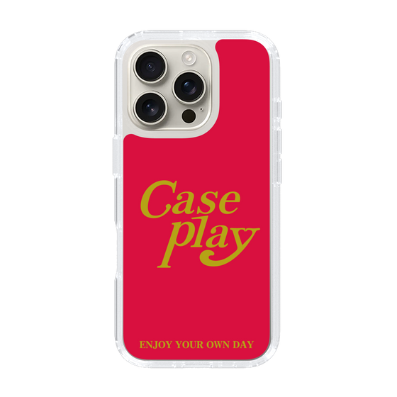 Slim Protection Case［ Original - ENJOY YOUR OWN DAY - Red ］