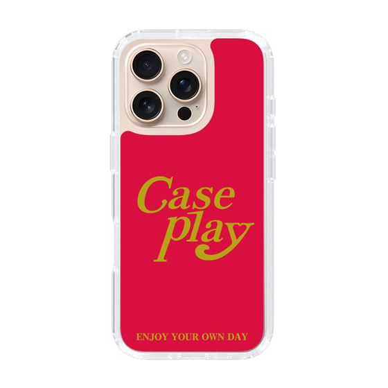 Slim Protection Case［ Original - ENJOY YOUR OWN DAY - Red ］