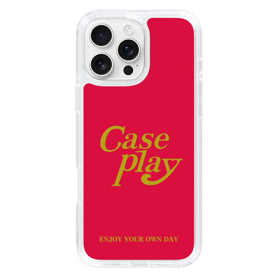 Slim Protection Case［ Original - ENJOY YOUR OWN DAY - Red ］
