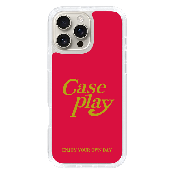 Slim Protection Case［ Original - ENJOY YOUR OWN DAY - Red ］