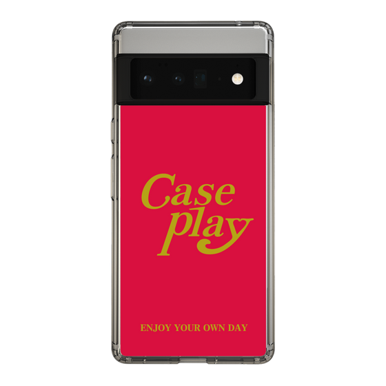 Slim Protection Case［ Original - ENJOY YOUR OWN DAY - Red ］