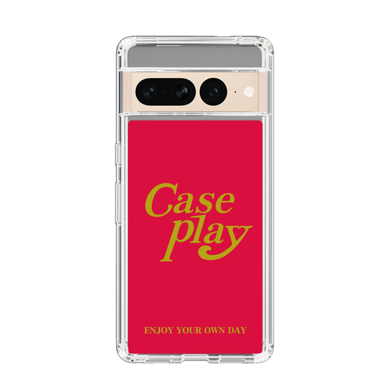 Slim Protection Case［ Original - ENJOY YOUR OWN DAY - Red ］