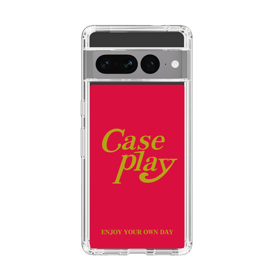Slim Protection Case［ Original - ENJOY YOUR OWN DAY - Red ］