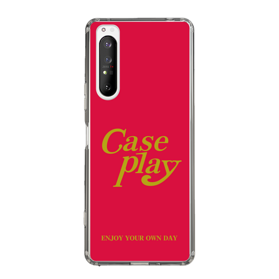 Slim Protection Case［ Original - ENJOY YOUR OWN DAY - Red ］