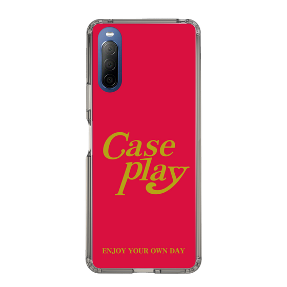 Slim Protection Case［ Original - ENJOY YOUR OWN DAY - Red ］