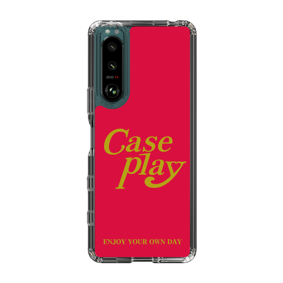 Slim Protection Case［ Original - ENJOY YOUR OWN DAY - Red ］