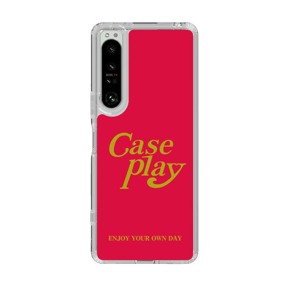 Slim Protection Case［ Original - ENJOY YOUR OWN DAY - Red ］