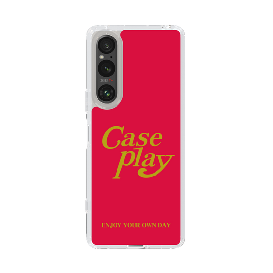 Slim Protection Case［ Original - ENJOY YOUR OWN DAY - Red ］