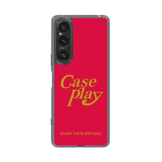 Slim Protection Case［ Original - ENJOY YOUR OWN DAY - Red ］