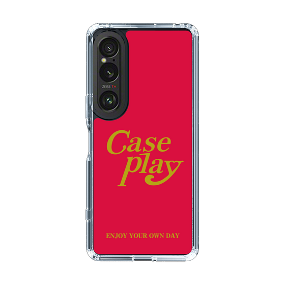 Slim Protection Case［ Original - ENJOY YOUR OWN DAY - Red ］