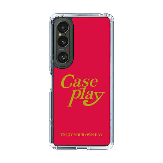 Slim Protection Case［ Original - ENJOY YOUR OWN DAY - Red ］