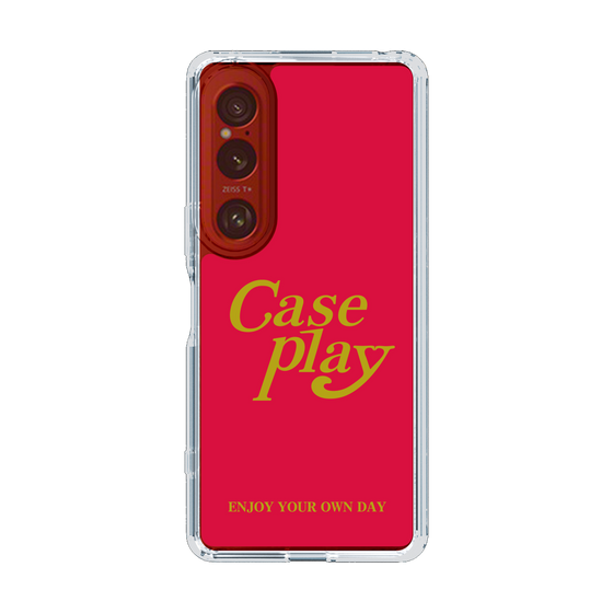 Slim Protection Case［ Original - ENJOY YOUR OWN DAY - Red ］
