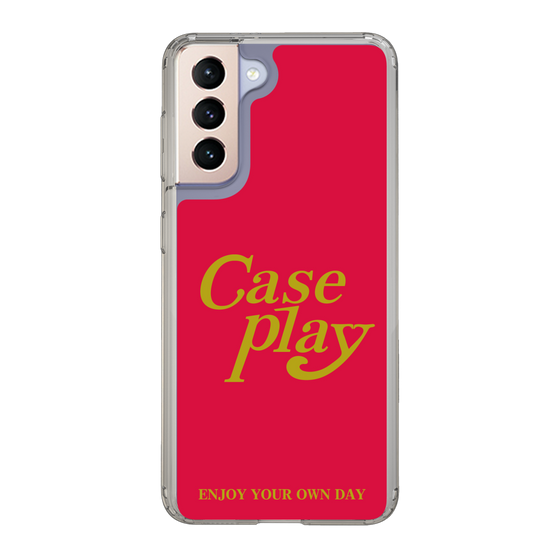 Slim Protection Case［ Original - ENJOY YOUR OWN DAY - Red ］