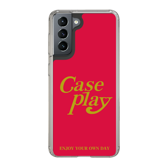 Slim Protection Case［ Original - ENJOY YOUR OWN DAY - Red ］
