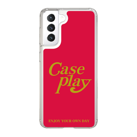 Slim Protection Case［ Original - ENJOY YOUR OWN DAY - Red ］