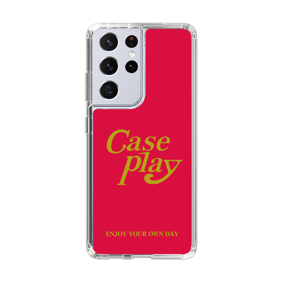 Slim Protection Case［ Original - ENJOY YOUR OWN DAY - Red ］