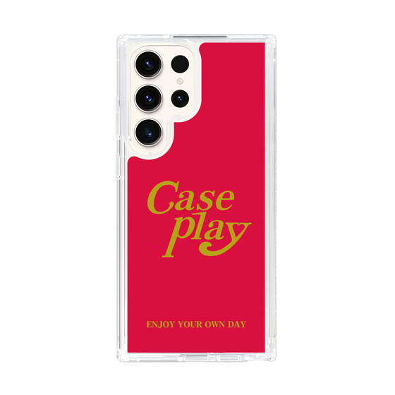 Slim Protection Case［ Original - ENJOY YOUR OWN DAY - Red ］