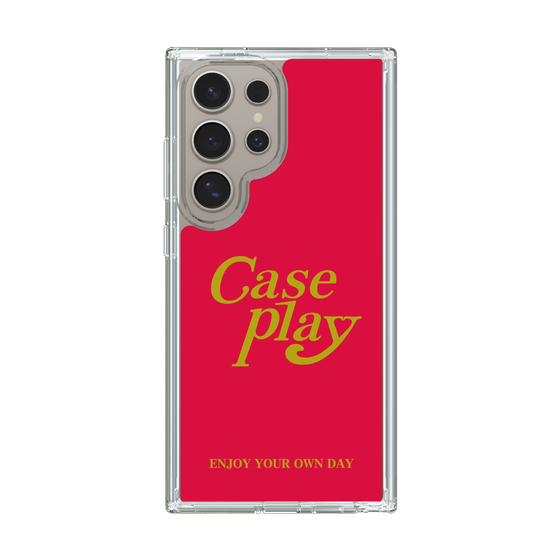 Slim Protection Case［ Original - ENJOY YOUR OWN DAY - Red ］