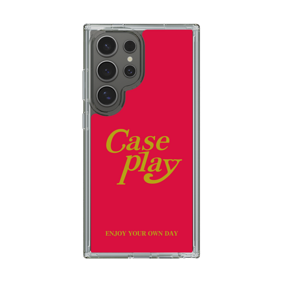 Slim Protection Case［ Original - ENJOY YOUR OWN DAY - Red ］