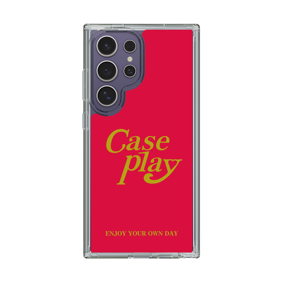 Slim Protection Case［ Original - ENJOY YOUR OWN DAY - Red ］