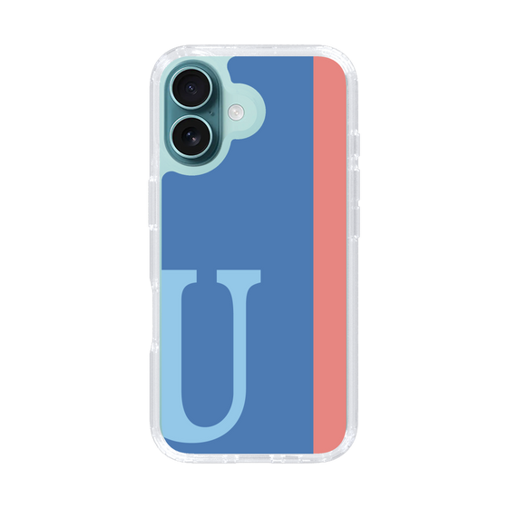 Slim Protection Case［ オリジナル - initial color line - U blue ］