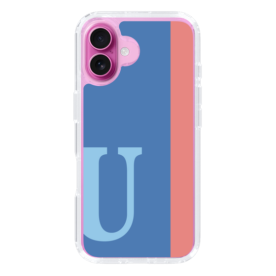 Slim Protection Case［ オリジナル - initial color line - U blue ］