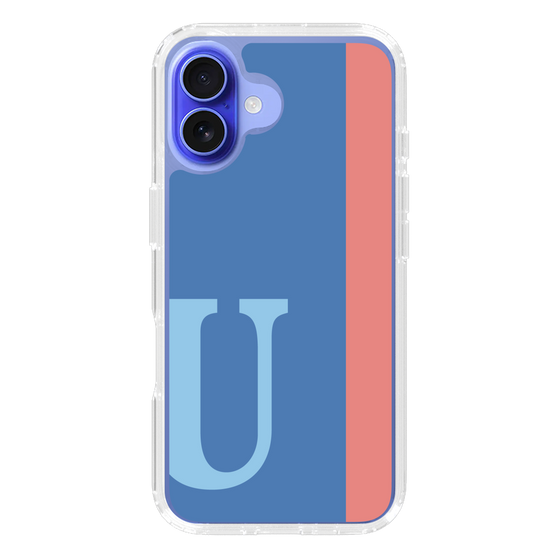 Slim Protection Case［ オリジナル - initial color line - U blue ］