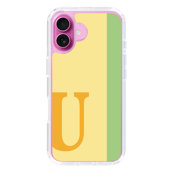 Slim Protection Case［ オリジナル - initial color line - U yellow ］