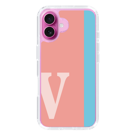 Slim Protection Case［ オリジナル - initial color line - V pink ］