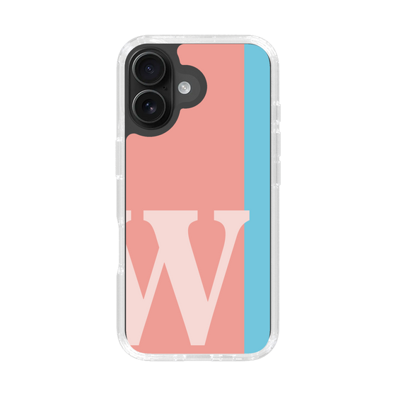 Slim Protection Case［ オリジナル - initial color line - W pink ］
