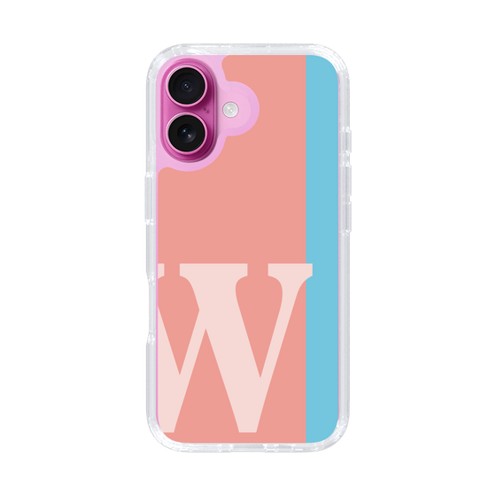 Slim Protection Case［ オリジナル - initial color line - W pink ］