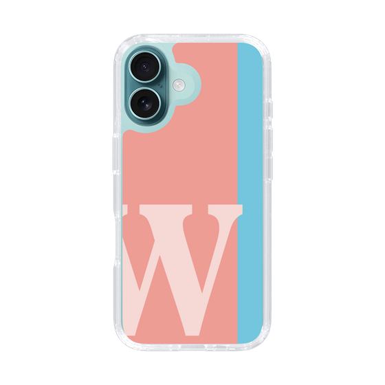 Slim Protection Case［ オリジナル - initial color line - W pink ］