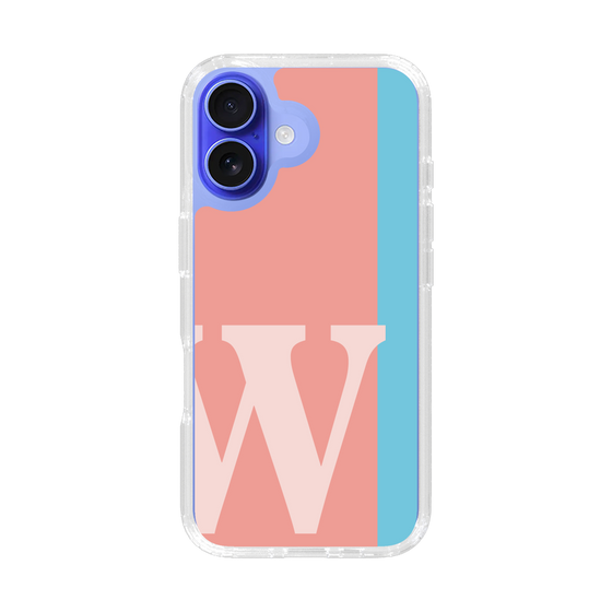 Slim Protection Case［ オリジナル - initial color line - W pink ］