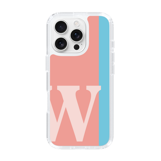 Slim Protection Case［ オリジナル - initial color line - W pink ］