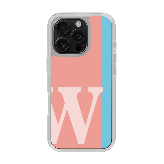 Slim Protection Case［ オリジナル - initial color line - W pink ］