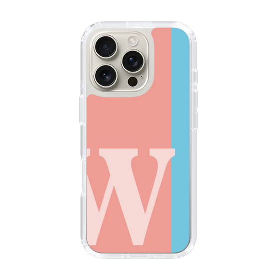 Slim Protection Case［ オリジナル - initial color line - W pink ］