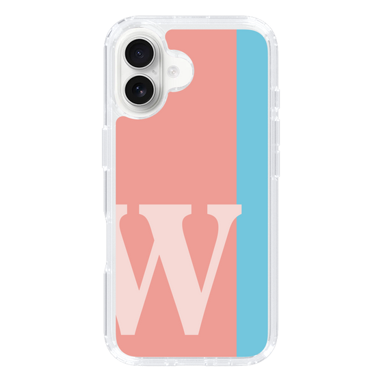 Slim Protection Case［ オリジナル - initial color line - W pink ］